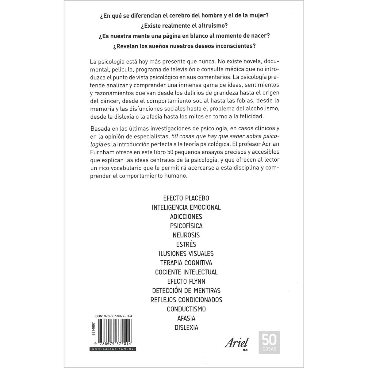 50 Cosas Que Hay Que Saber Sobre Psicología