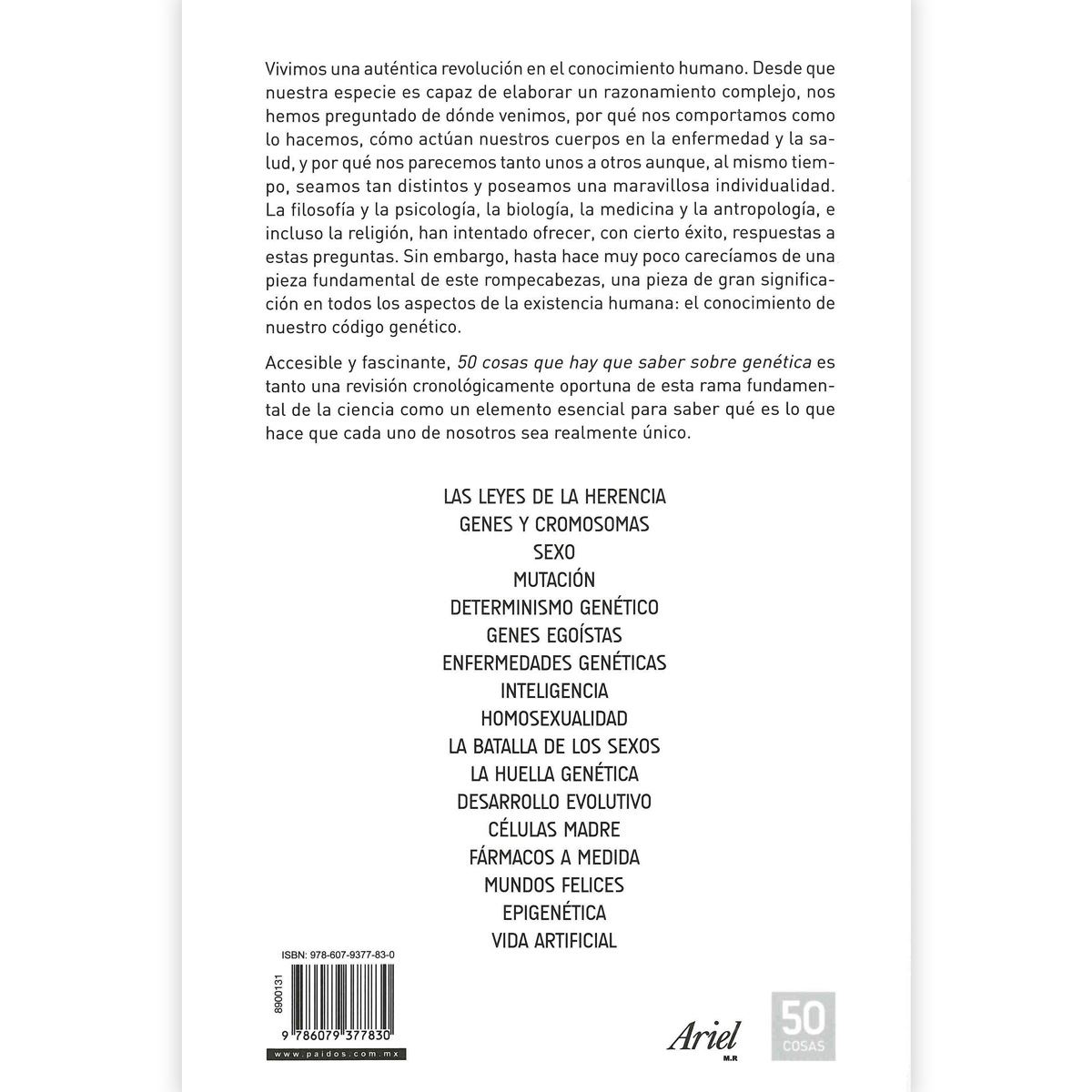 50 cosas que hay que saber sobre Genética