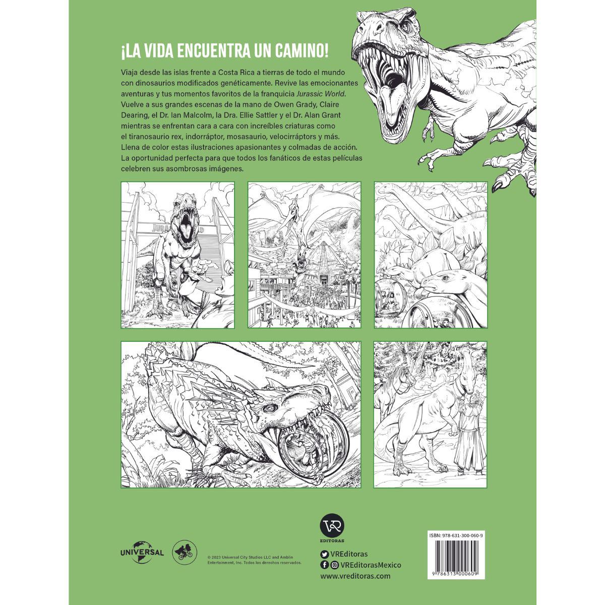 Jurassic World El Libro Oficial Para Colorear