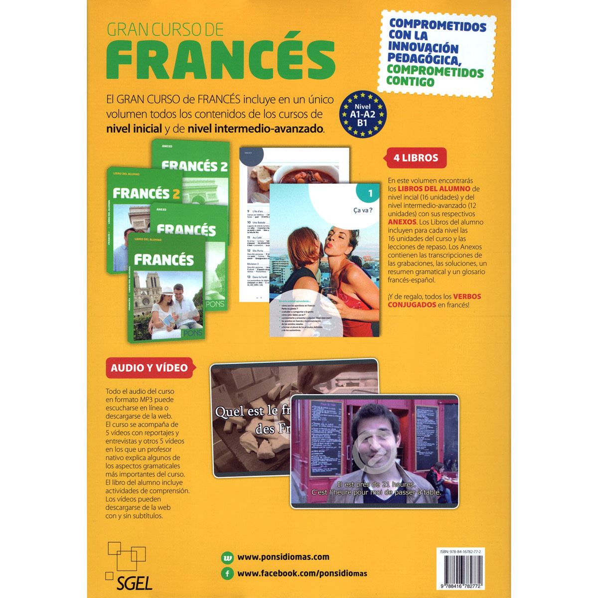 Gran curso de Francés 4 Libros