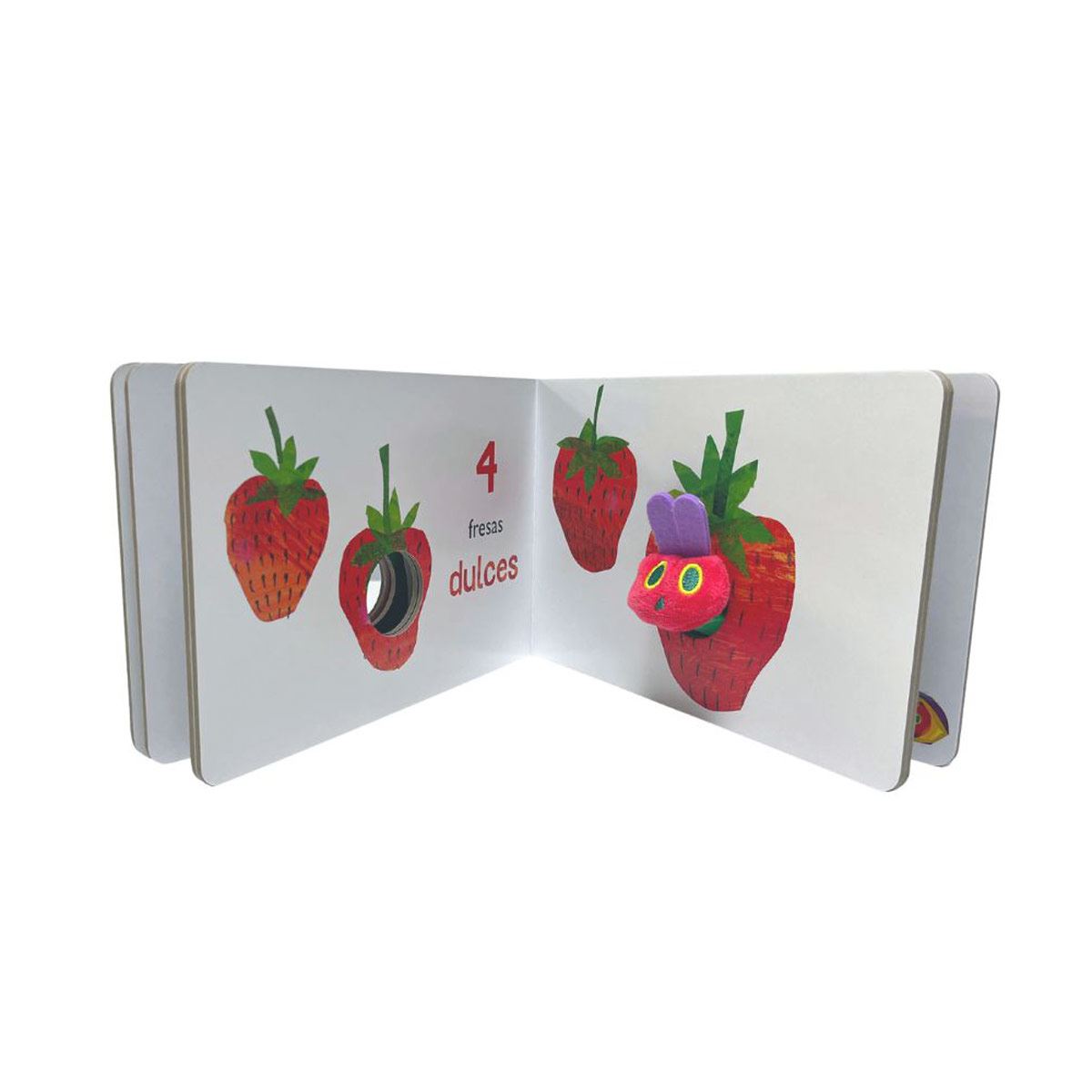 La pequeña oruga glotona 1 2 3. Libro títere de dedo