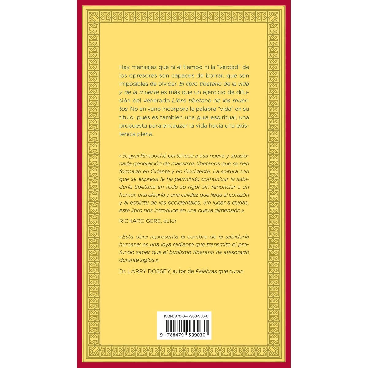 el libro tibetano de la vida y de la muerte sog - Compra venta en  todocoleccion
