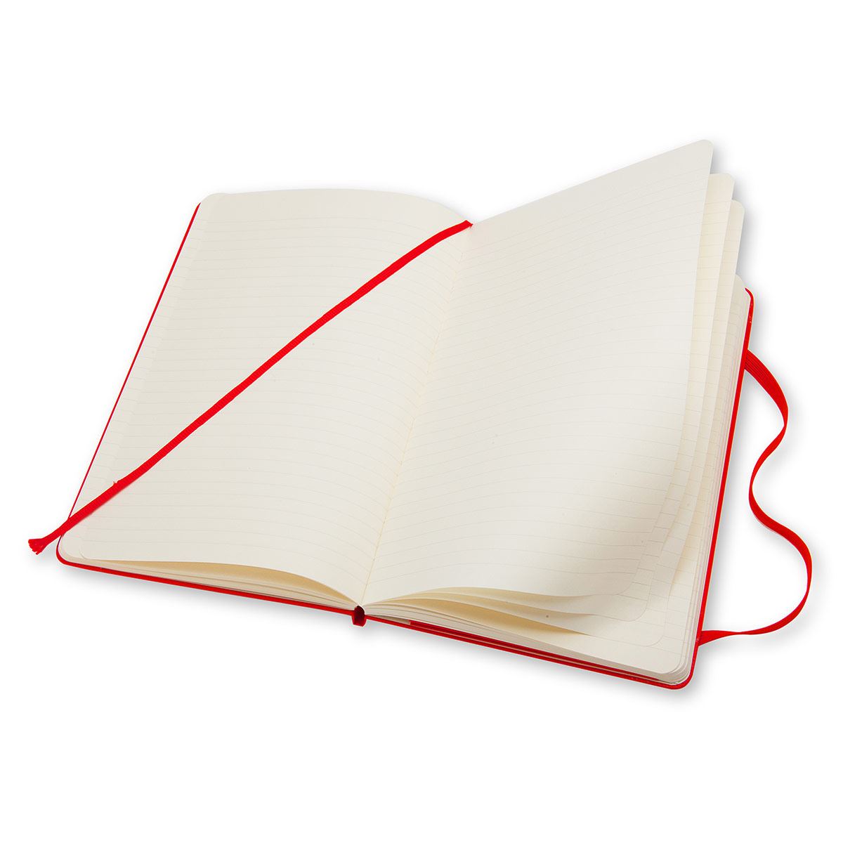 Libreta clásica de bolsillo roja, hoja rayada pasta dura