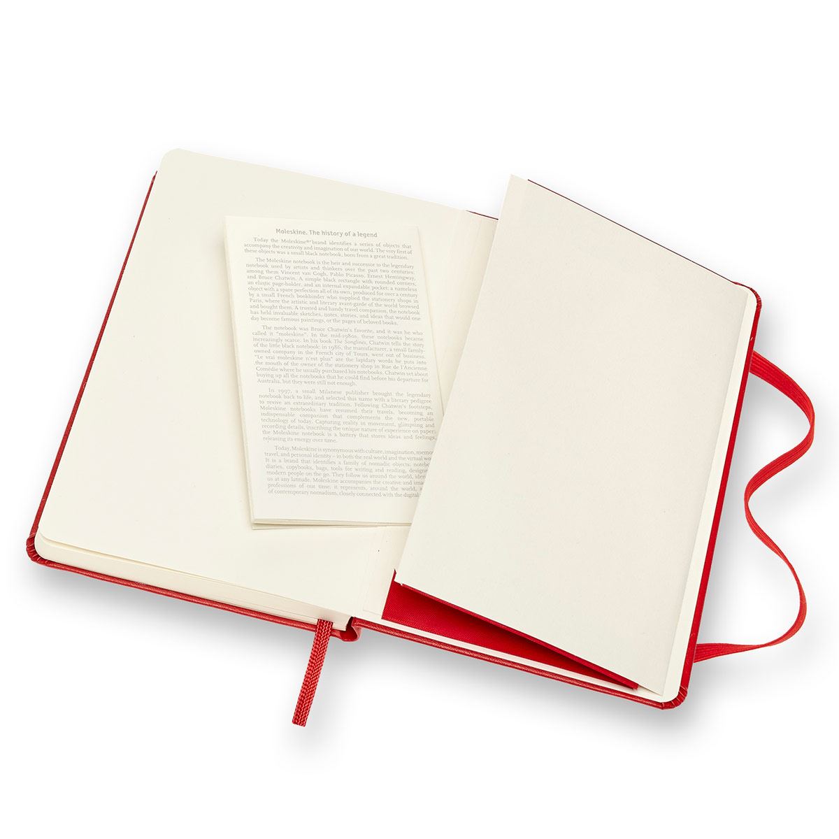 Libreta clásica de bolsillo roja, hoja rayada pasta dura