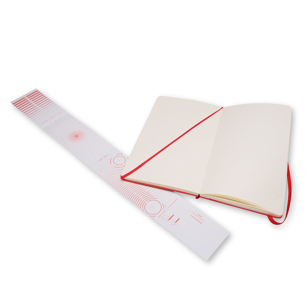 Block de dibujo grande rojo, hoja blanca pasta dura