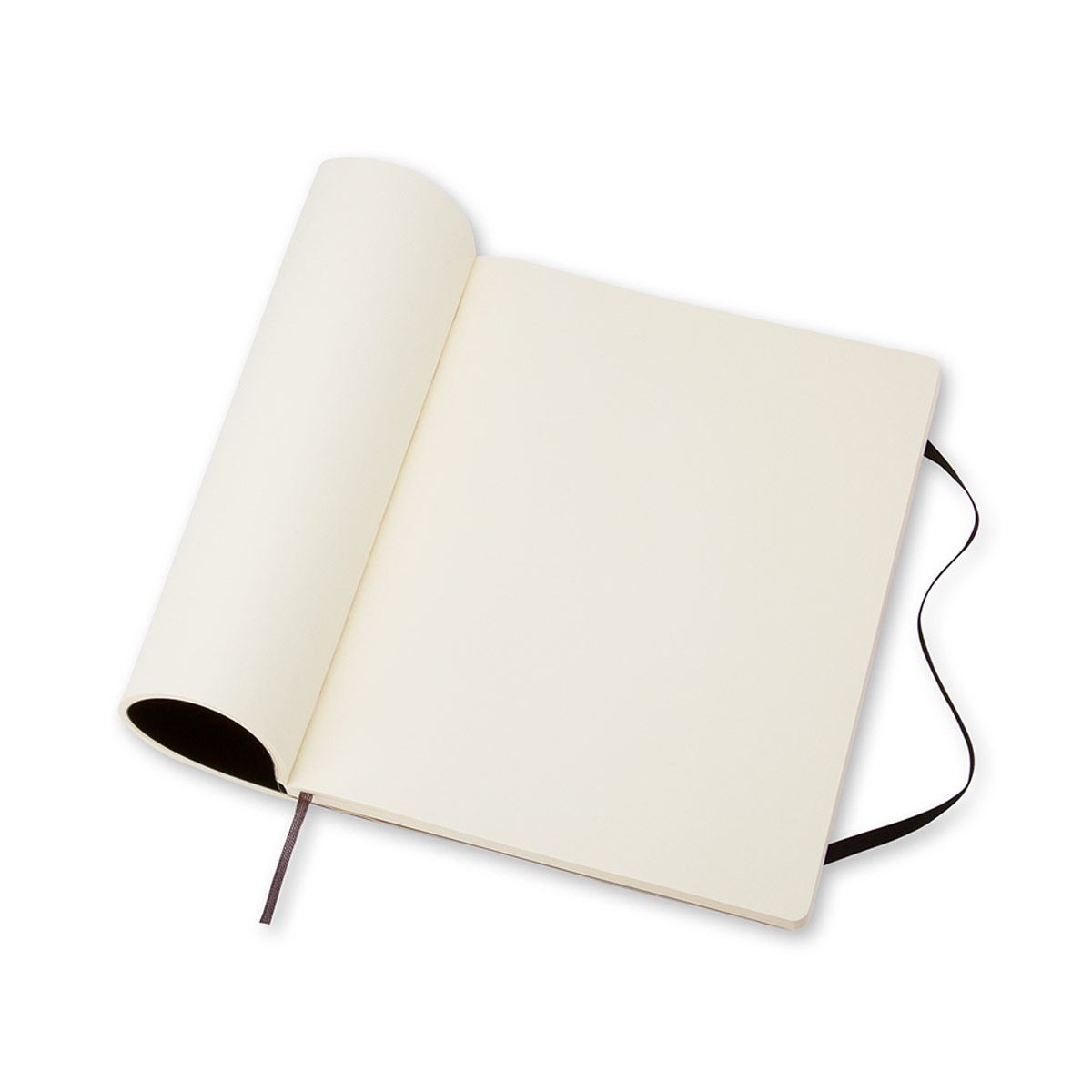 Libreta Clásica Extra Grande Negra Hoja Blanca Pasta Suave