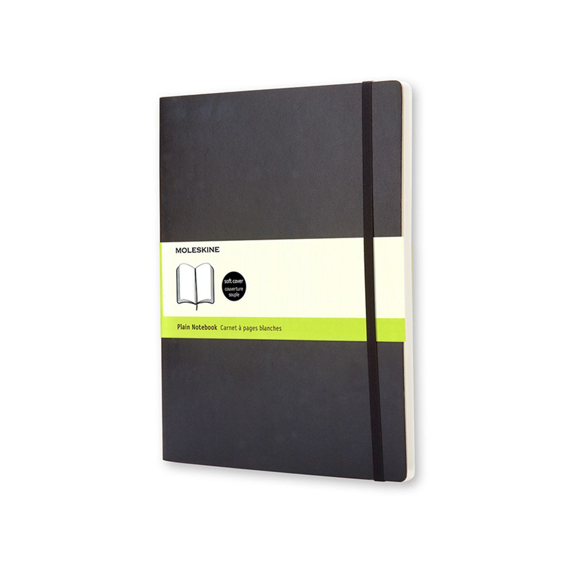 Libreta Clásica Extra Grande Negra Hoja Blanca Pasta Suave