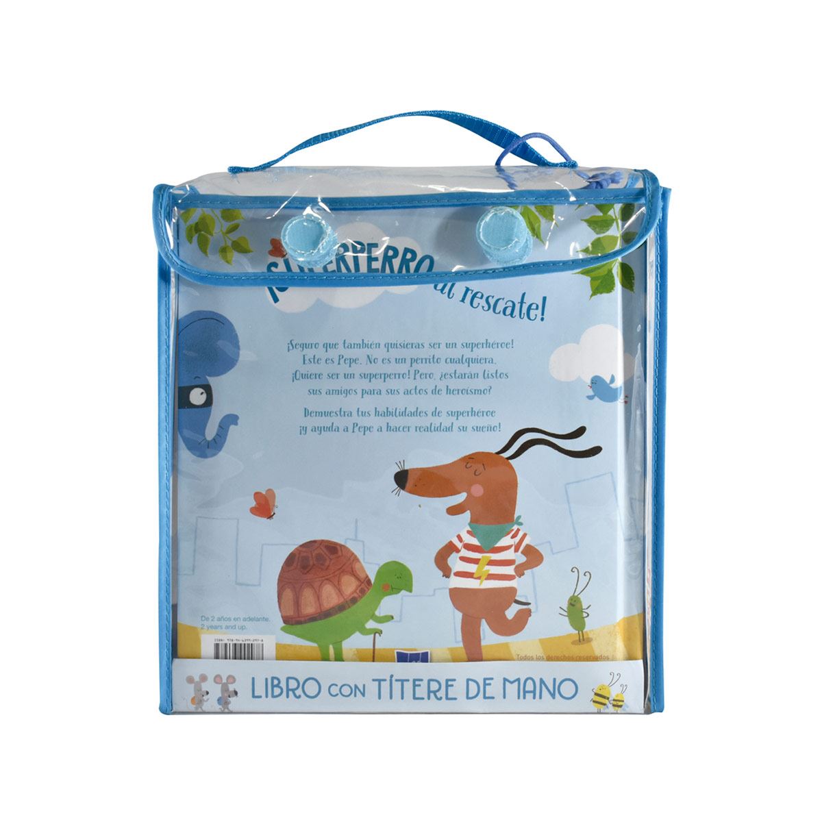 Libro con títere de mano: super perro