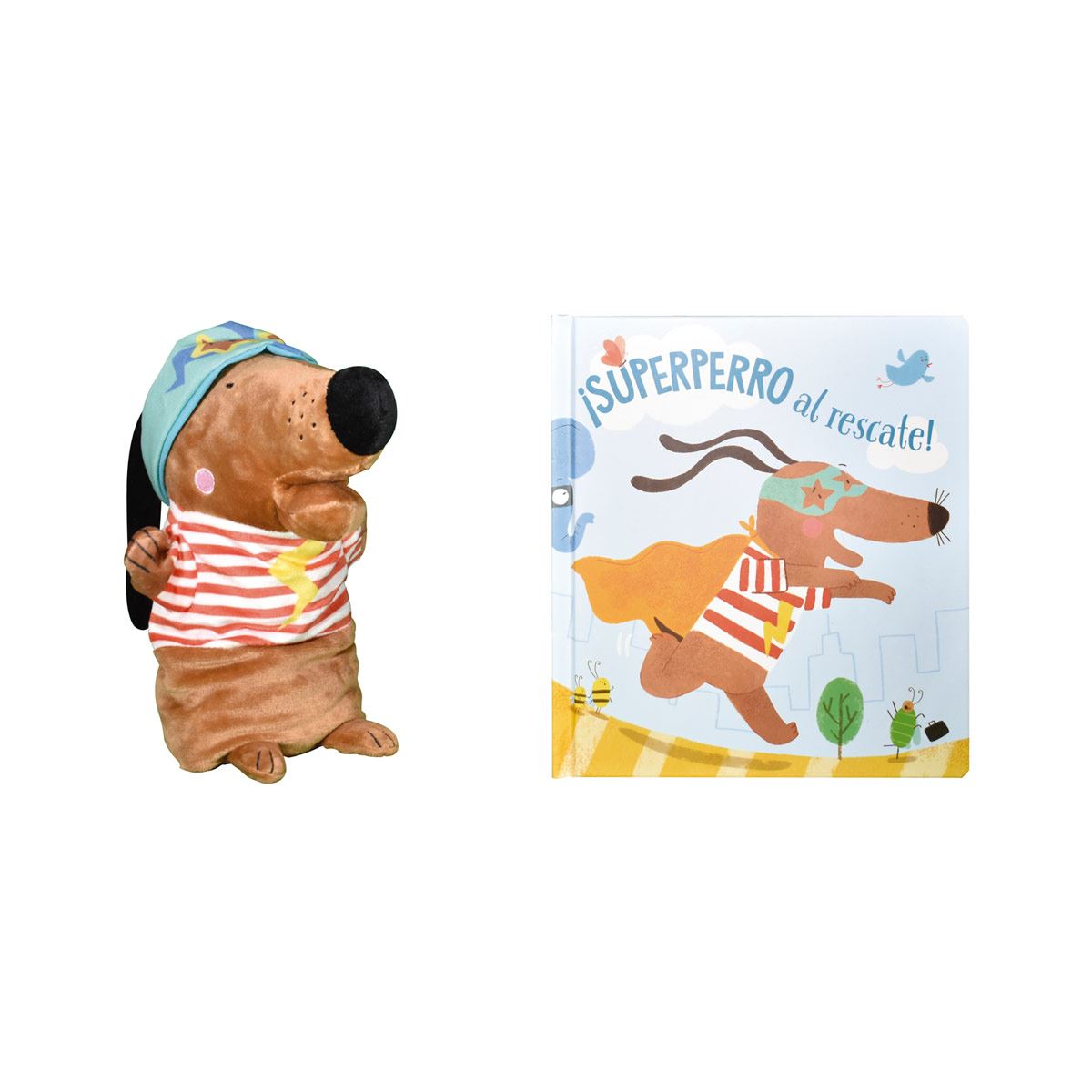Libro con títere de mano: super perro