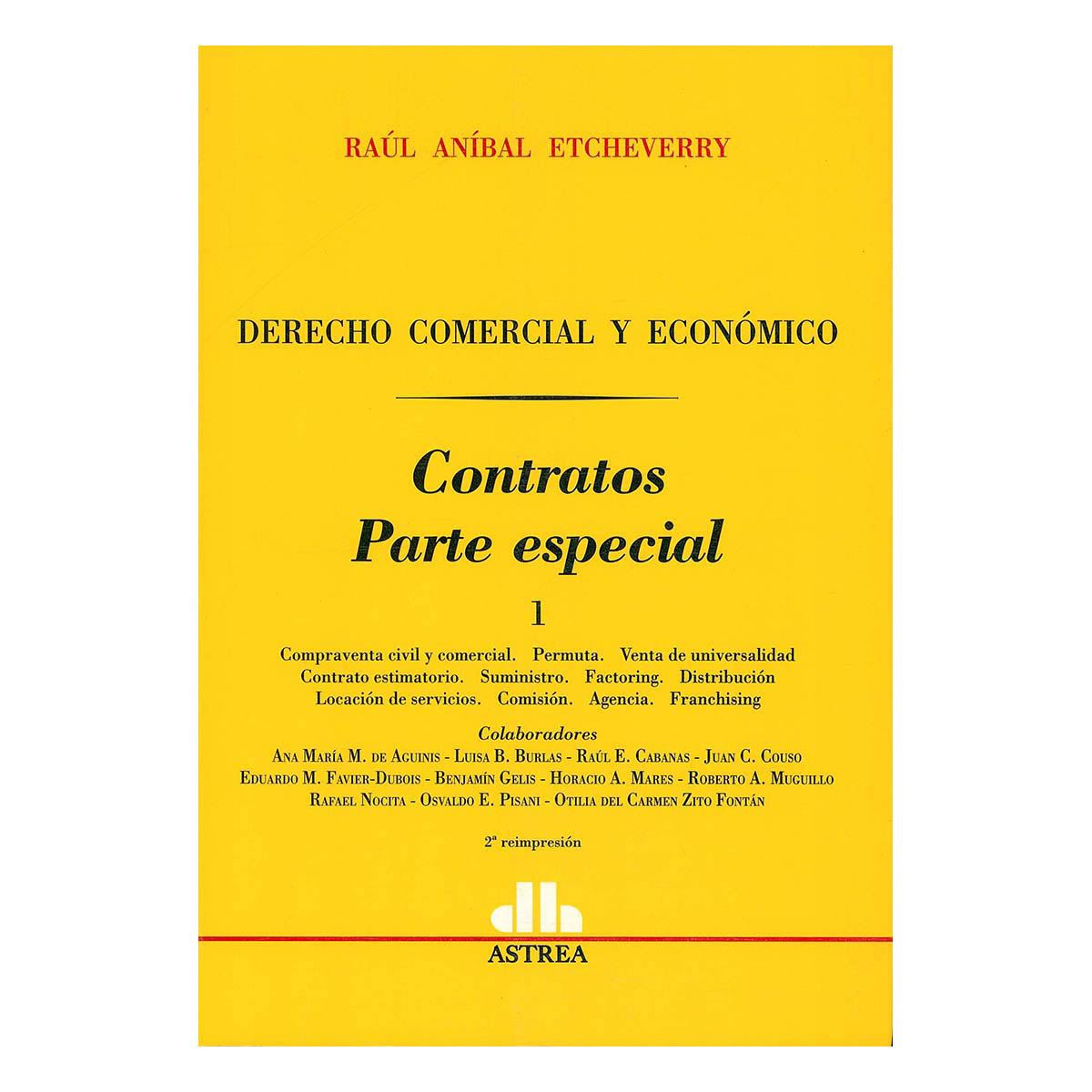 Derecho comercial y económico. Contratos parte especial T-1