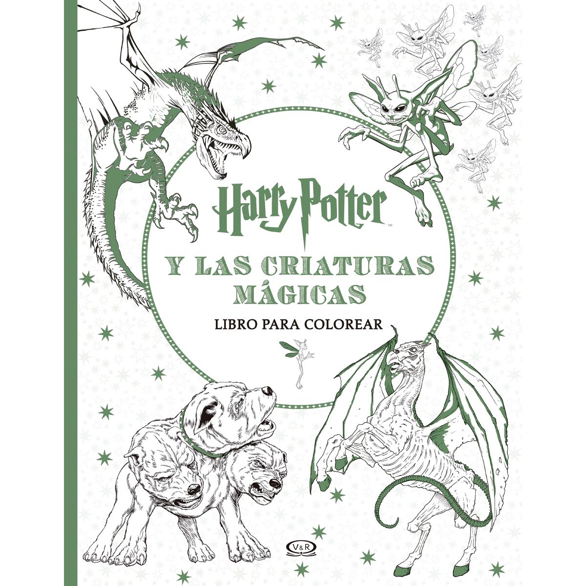 Harry Potter y las criaturas mágicas libro para colorear