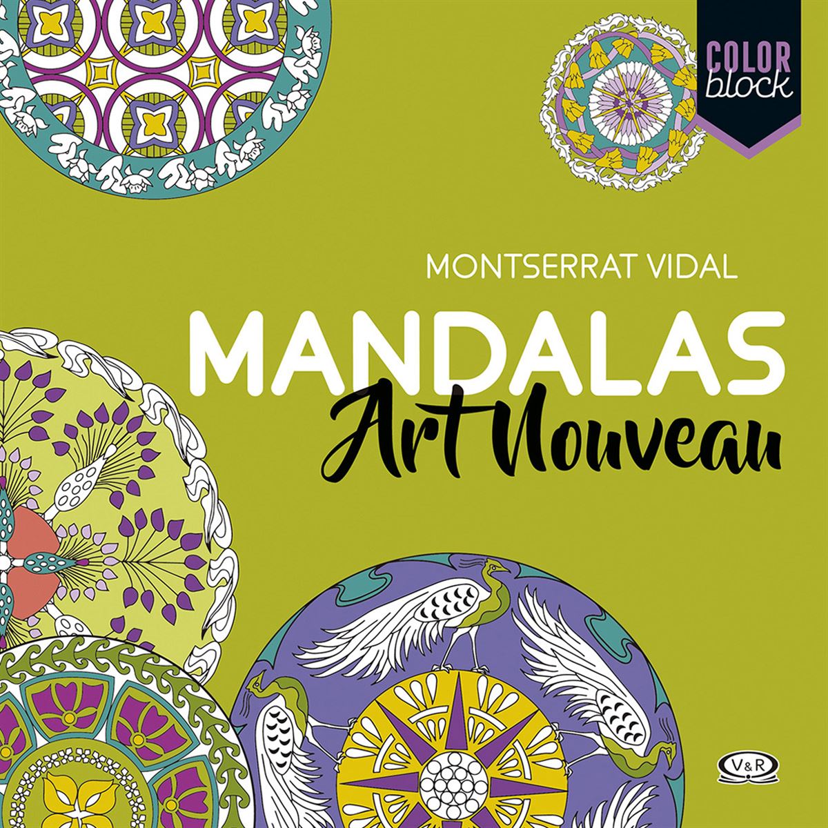 Mandalas art nouveau  color block