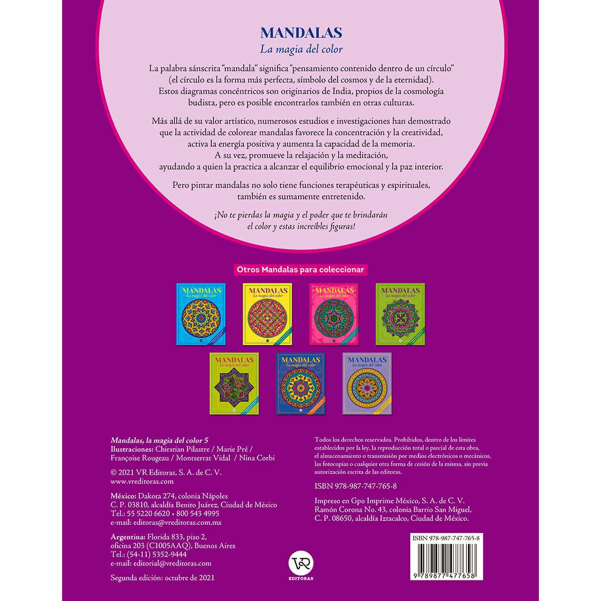 Mandalas del color 5 marco 2RV