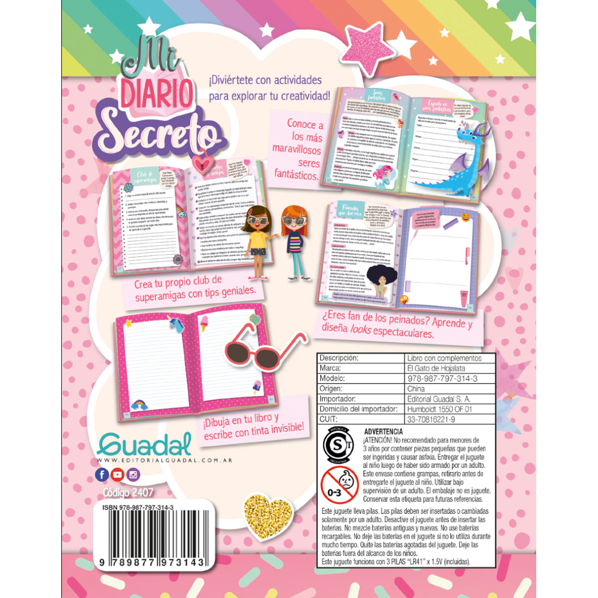 Mi diario secreto (Rosa)