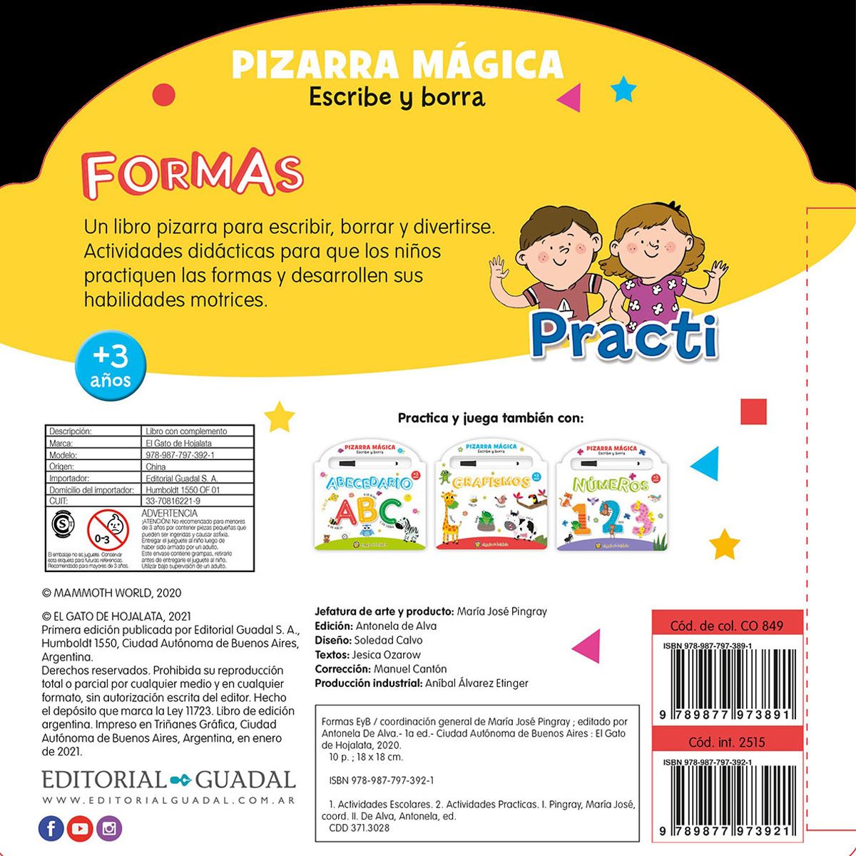 Pizarra mágica formas