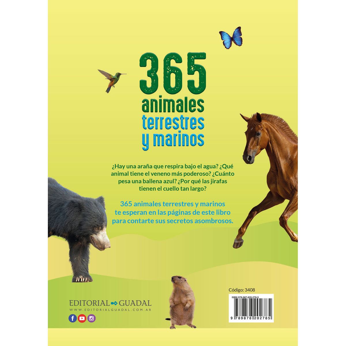 365 animales terrestres y marinos