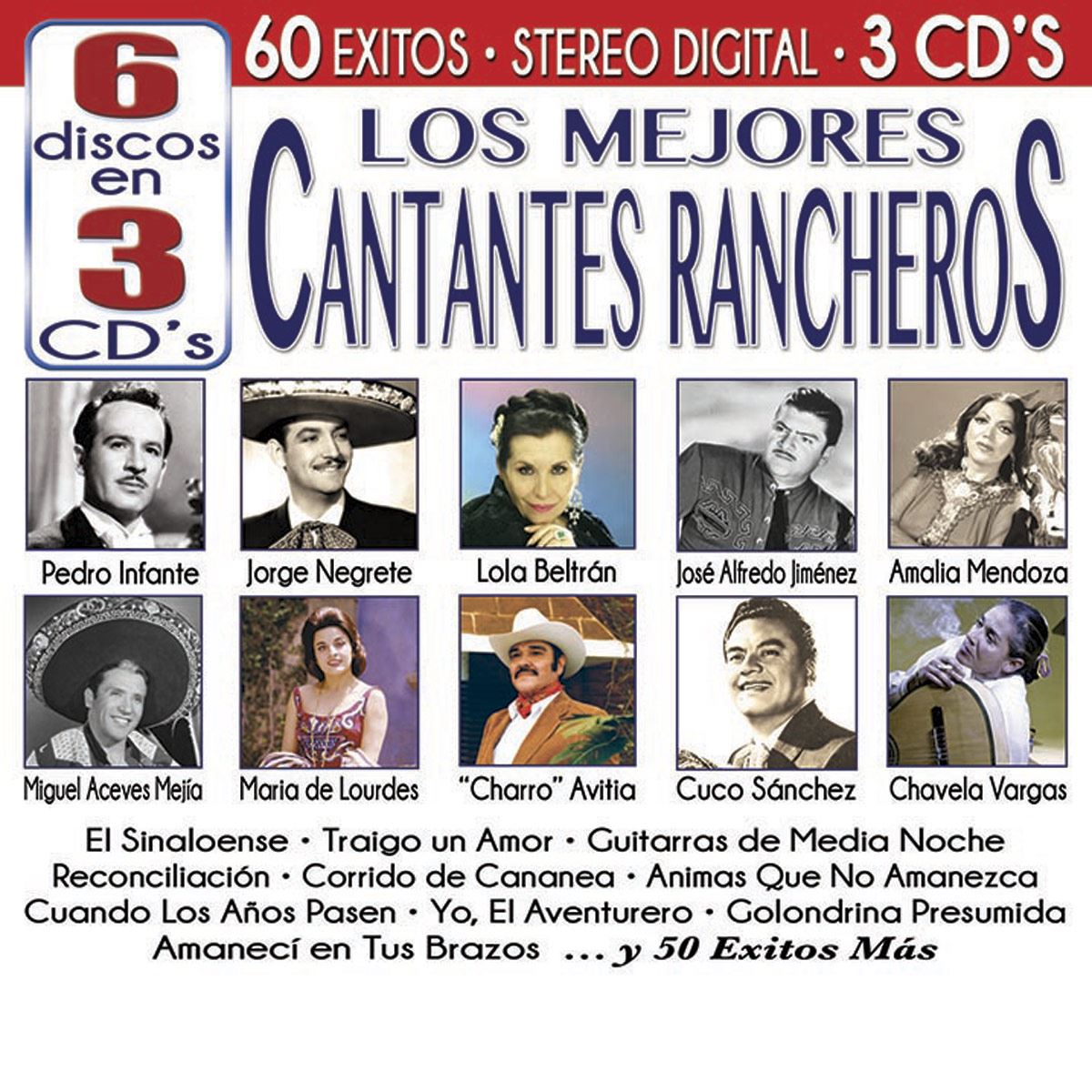 Cd3 Los Mejores Cantantes Rancheros