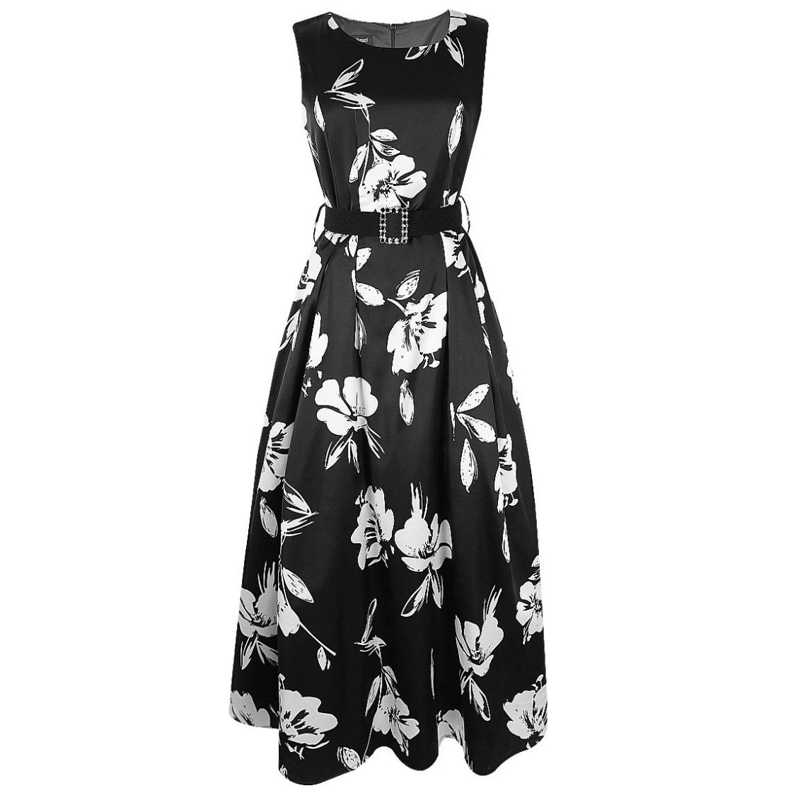 Vestido Basel Dise o Estampado Floral con Cintur n