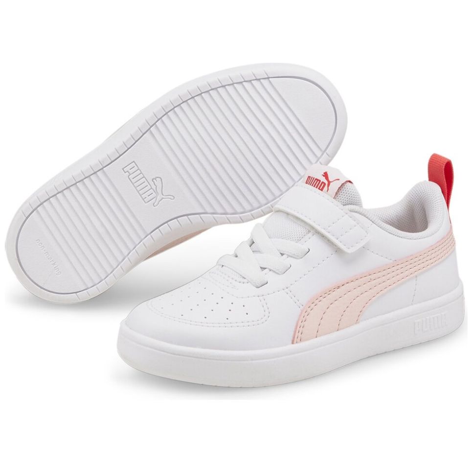 Tenis Rickie para Nino con Velcro 17 21 Blanco Puma