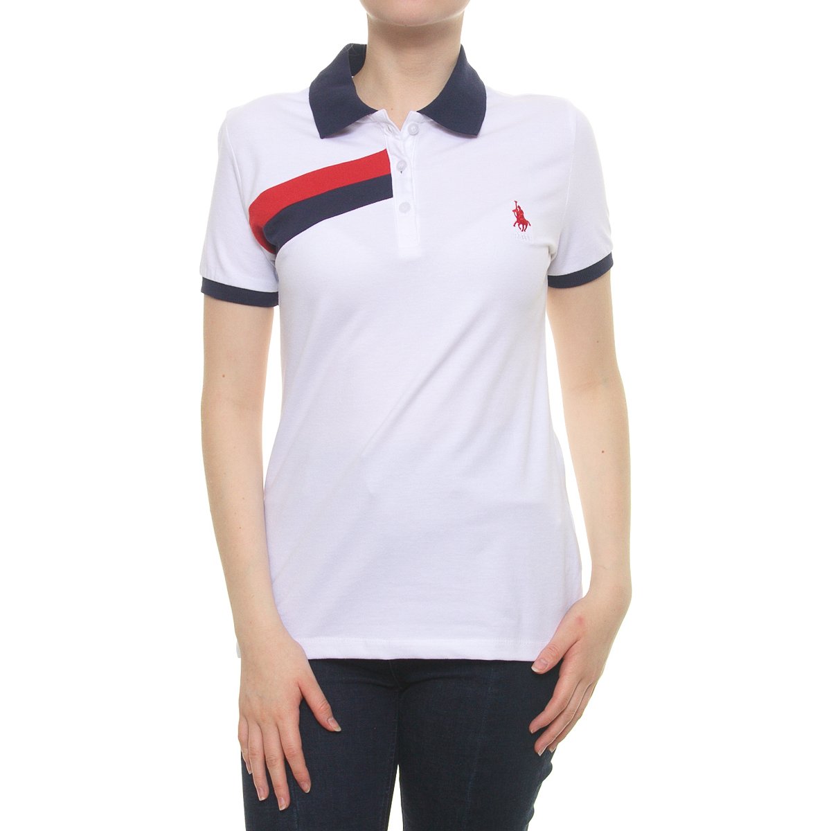 Playera U.S Polo Assn Para Dama Color Blanco