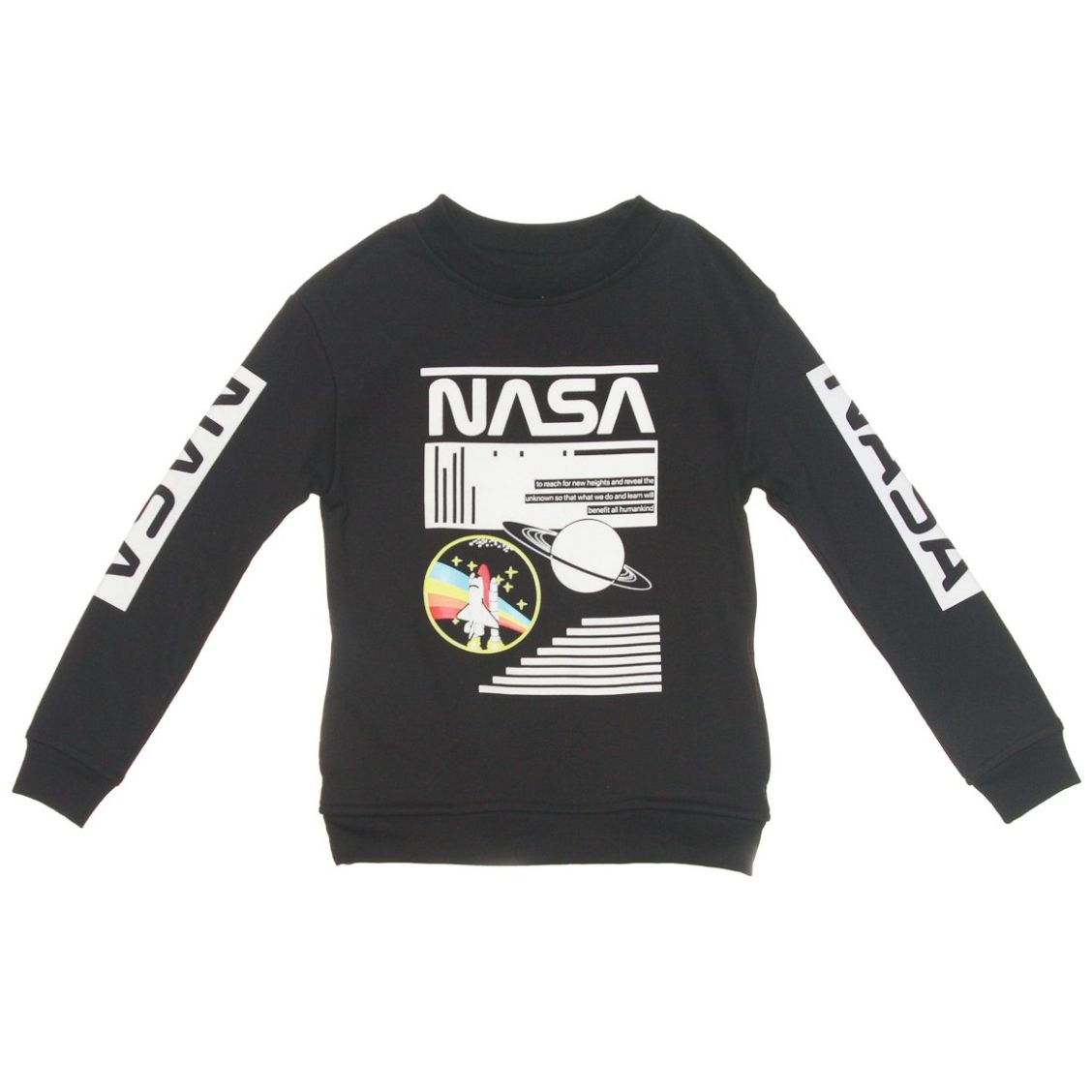 Sudadera Larga Estampada para Ni a Nasa