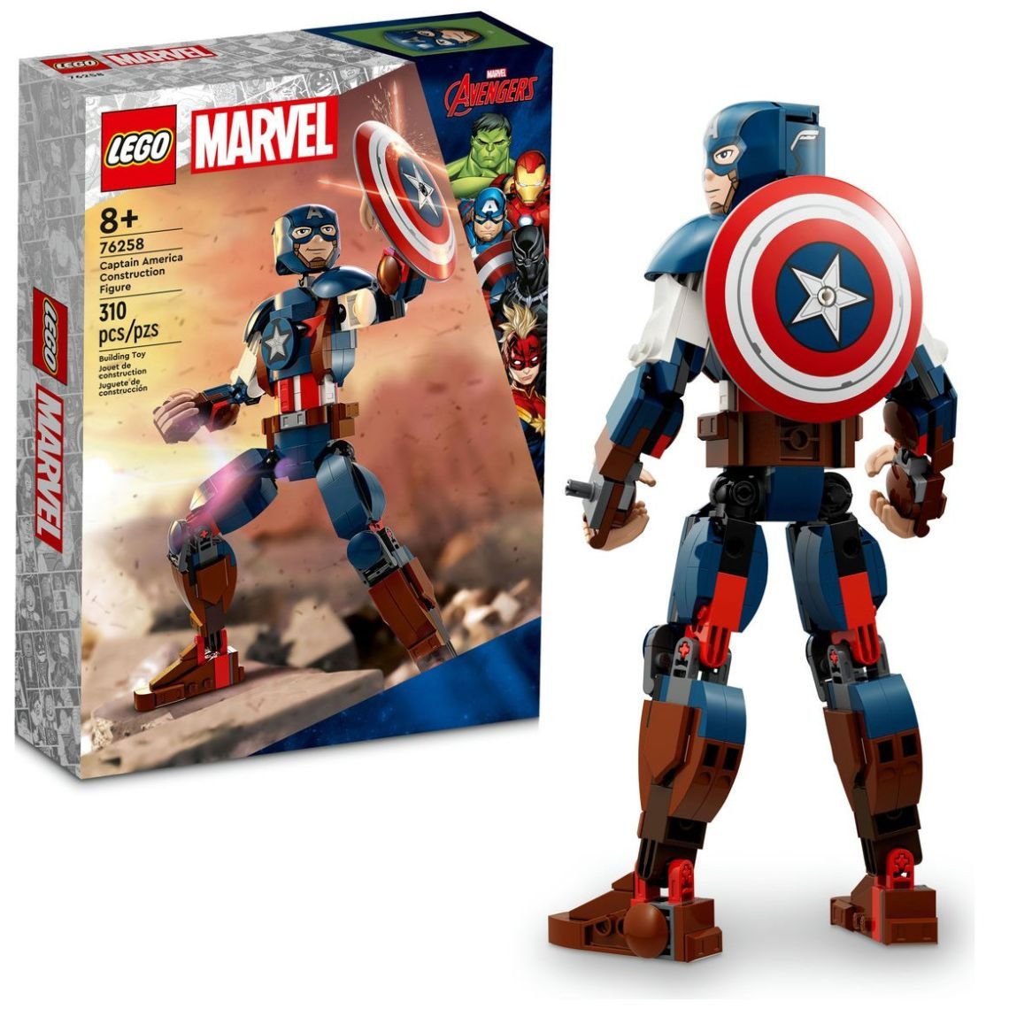 Figura para Construir: Capitán América Lego Super Heroes Marvel