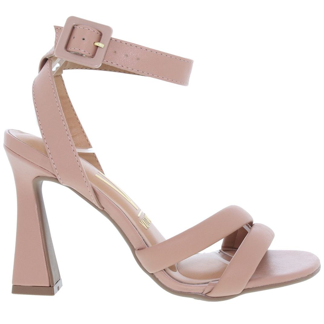 Sandalia peep toe store nude