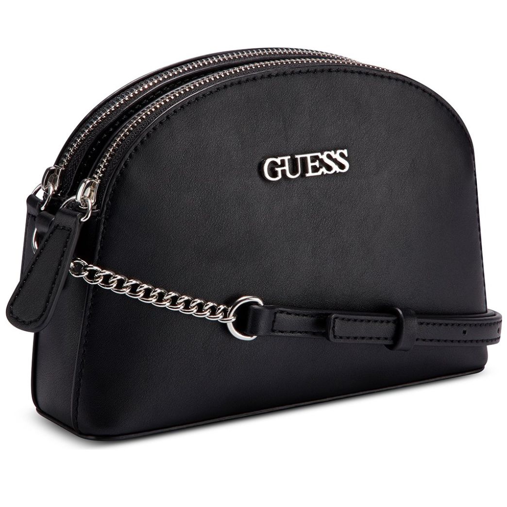 Bolso bandolera negro trenzado para mujer GUESS