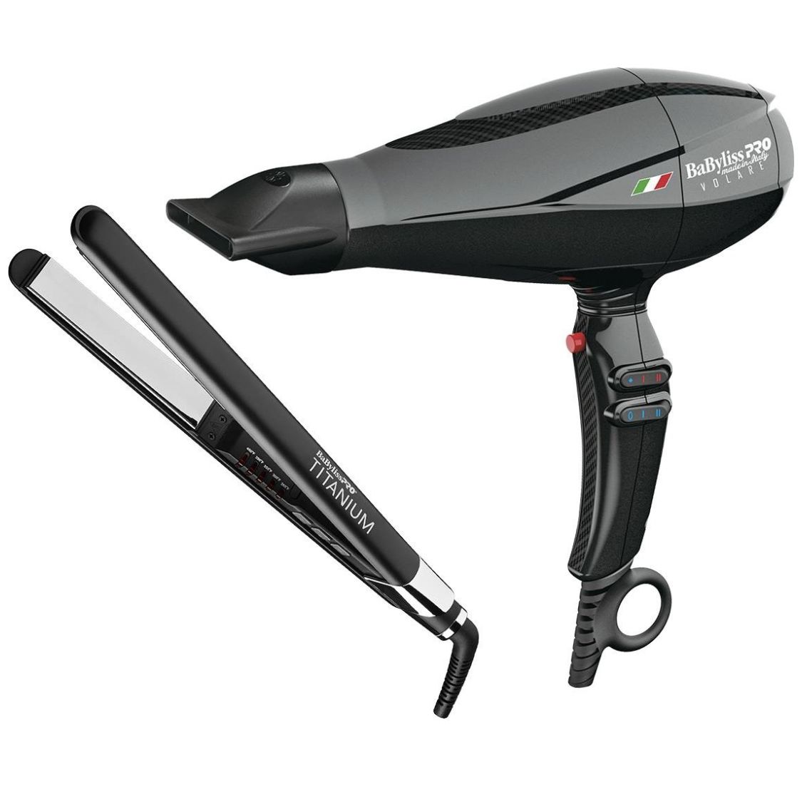 Secadora Cabello Conair Cerámica Titanio Iones Compacta Pelo Color Negro