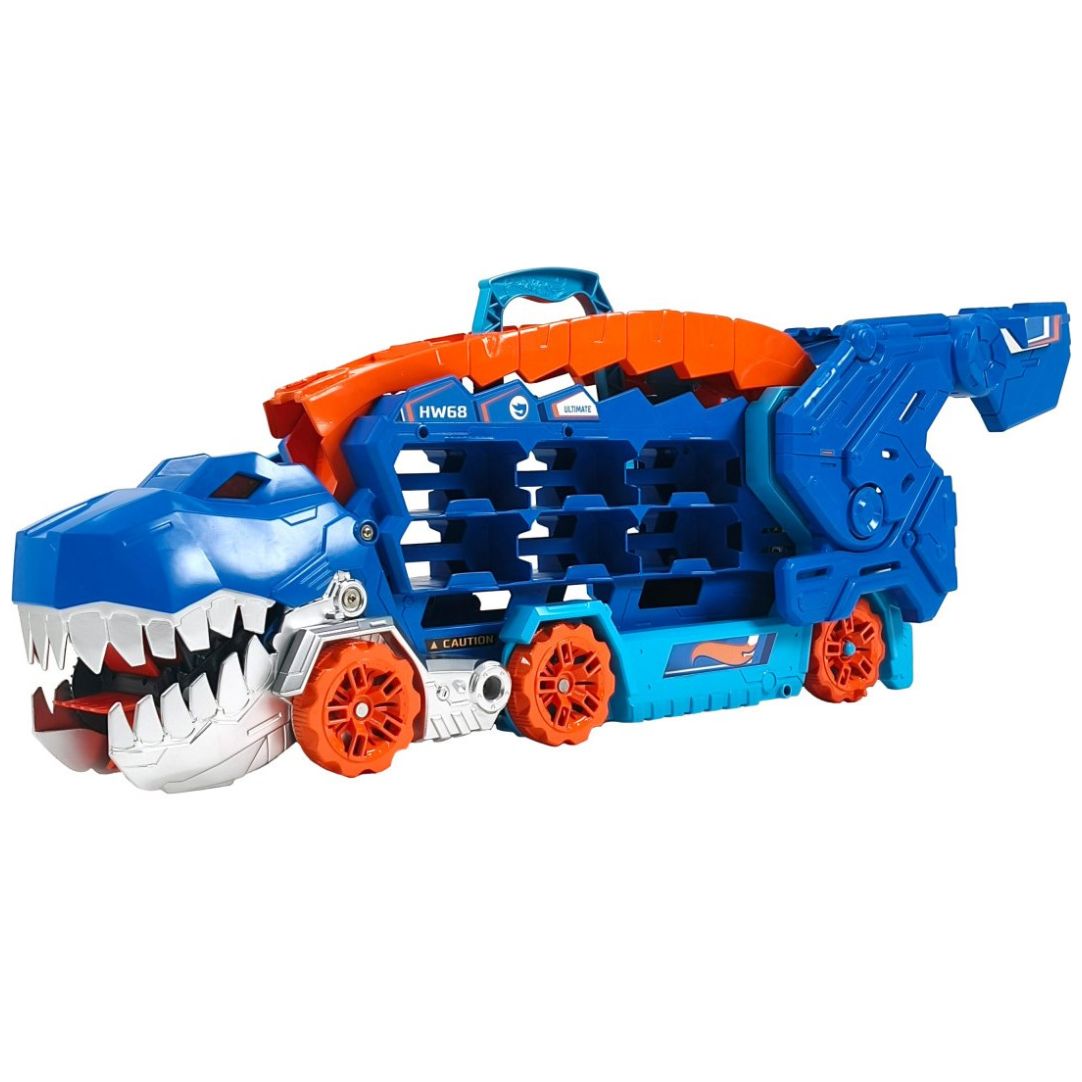 Hot Wheels City Pista de Juguete Super Remolque de T Rex Mattel