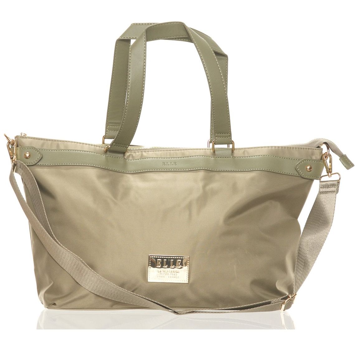 Bolso Nylon Bag Beige Elle