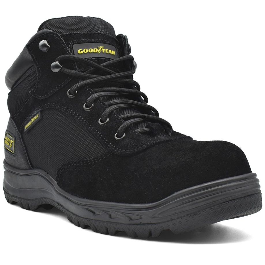 Bota goodyear 2025 piel negra