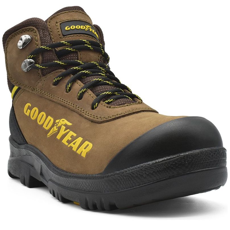 Bota de Seguridad Goodyear en Piel Caf