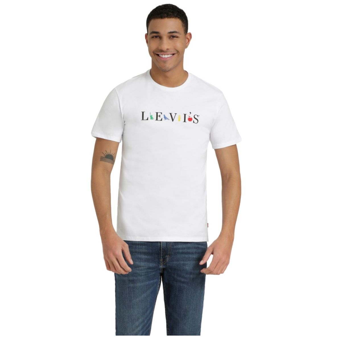 Playera levi's blanca online hombre