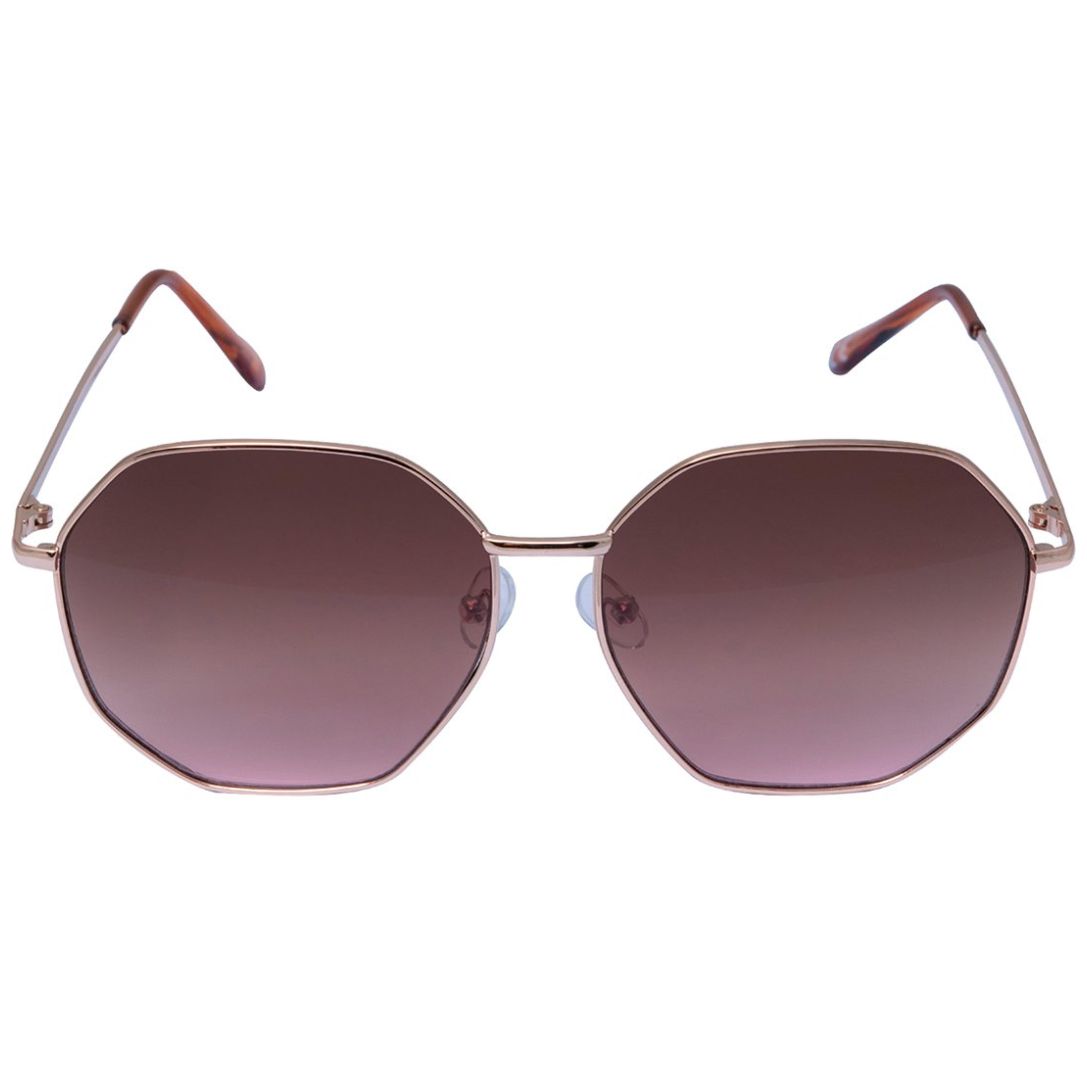 Lentes de Sol Mossimo Aviadores Metal Dorado Mica Café para Mujer