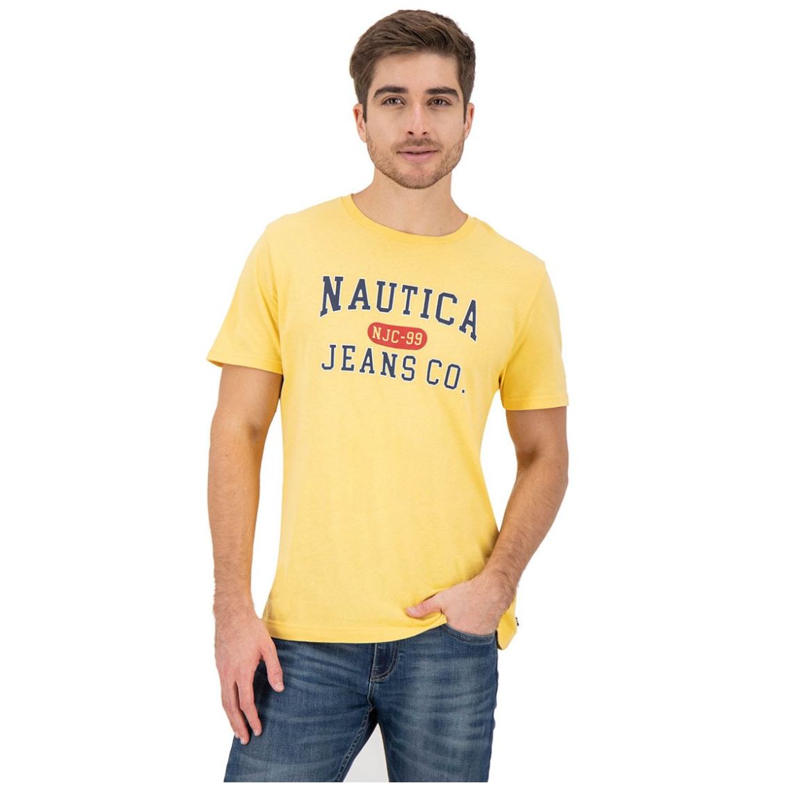 Camisa casual Nautica manga corta para hombre