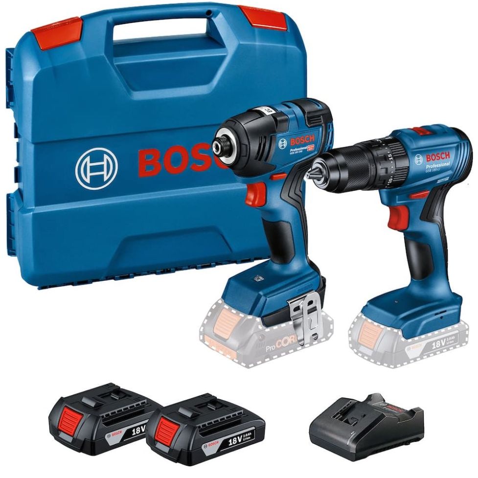 Combo Bosch 18V Brushless Roto Gsb 185 +Llave Gdr 18V