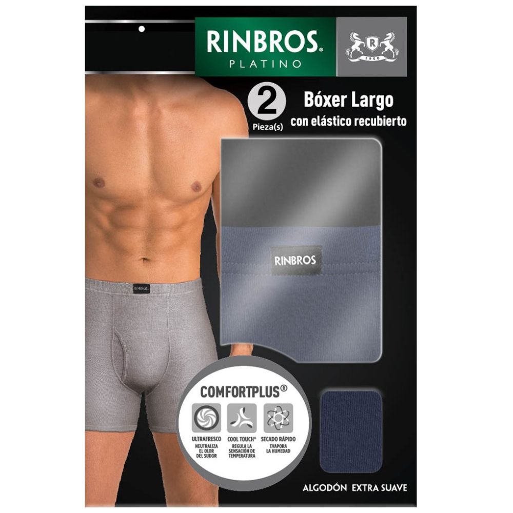 Bóxer Hombre Pack Ropa Interior Calzón Algodón 2 Pcs