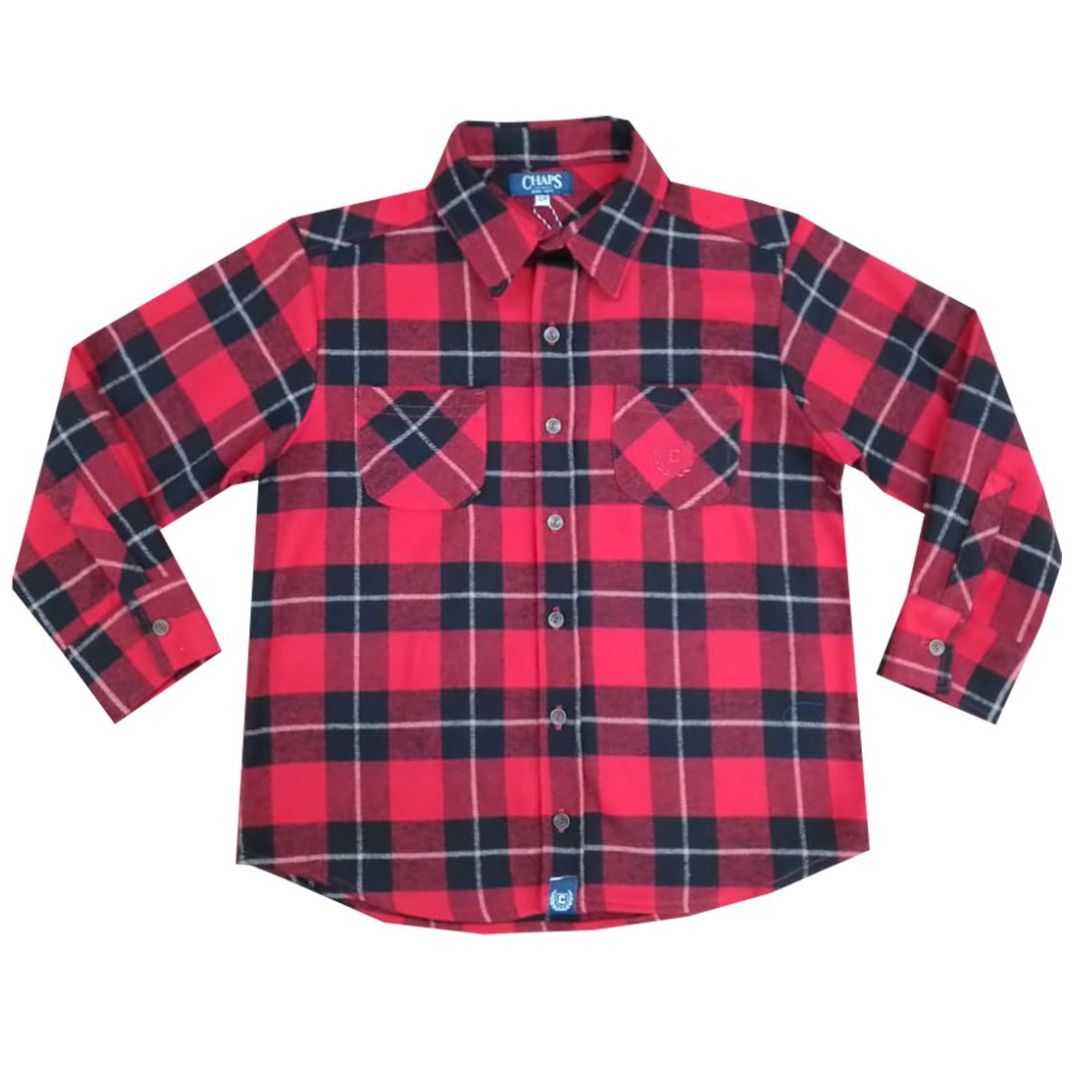 Camisa roja de cuadros para niño sale