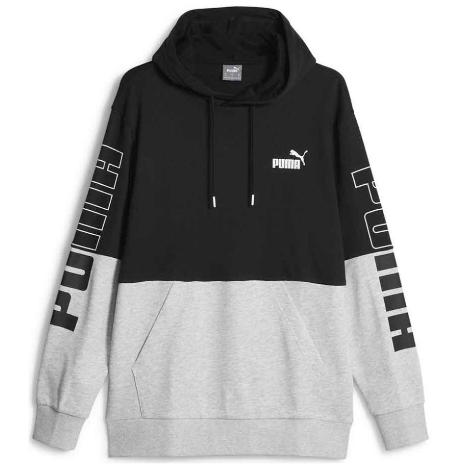 sudadera puma de hombre con capucha, blanco