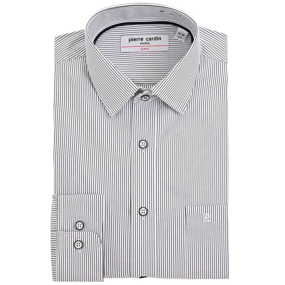 Camisa de vestir Pierre Cardin manga larga para hombre