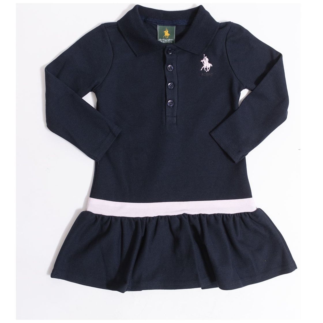 Vestido Royal Polo Club Tipo Polo Manga Larga Chemise para Bebe