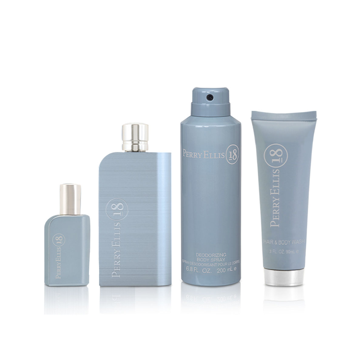 Estuche Fragancia para Hombre Perry Ellis 18 Edt 100 Ml 4 Pc