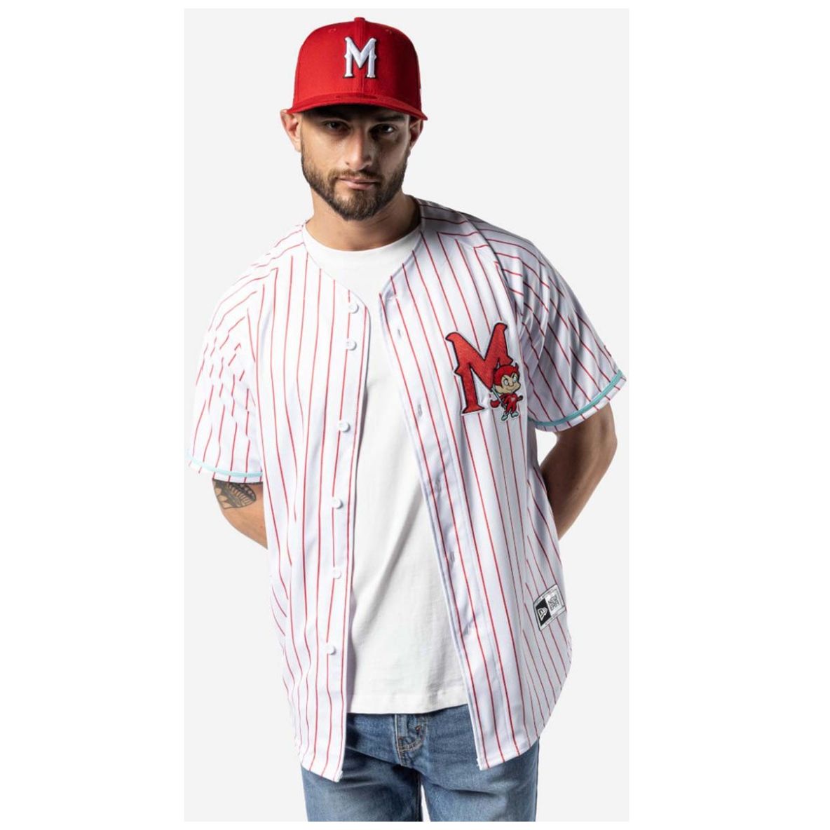 Jersey New Era Lmb Diablos Rojos de Mexico para Hombre