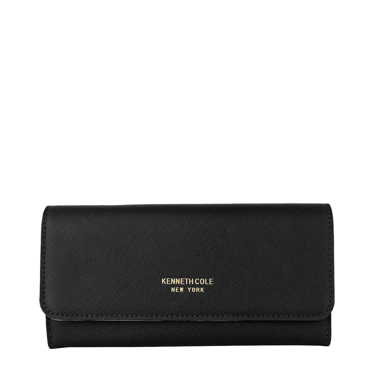 Cartera Flap Negra Kenneth Cole para Mujer