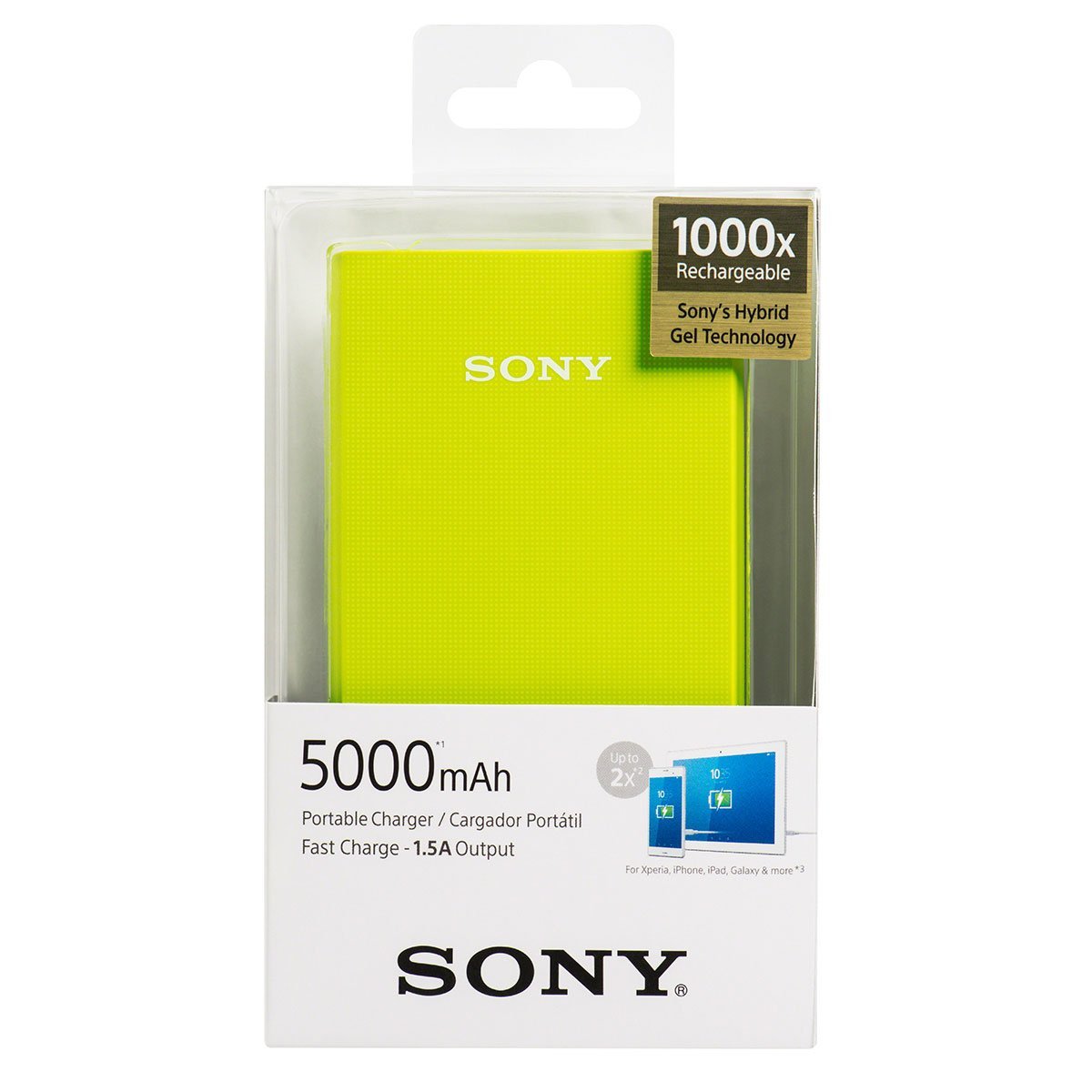 Batería Externa Ula 5,000 Mah Verde Sony