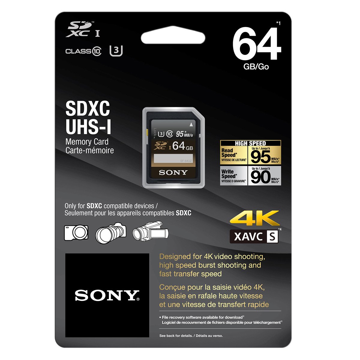 Memoria Sd 64Gb Clase 10 95Mb S Y 90Mb S Sony Sf64Uztqn