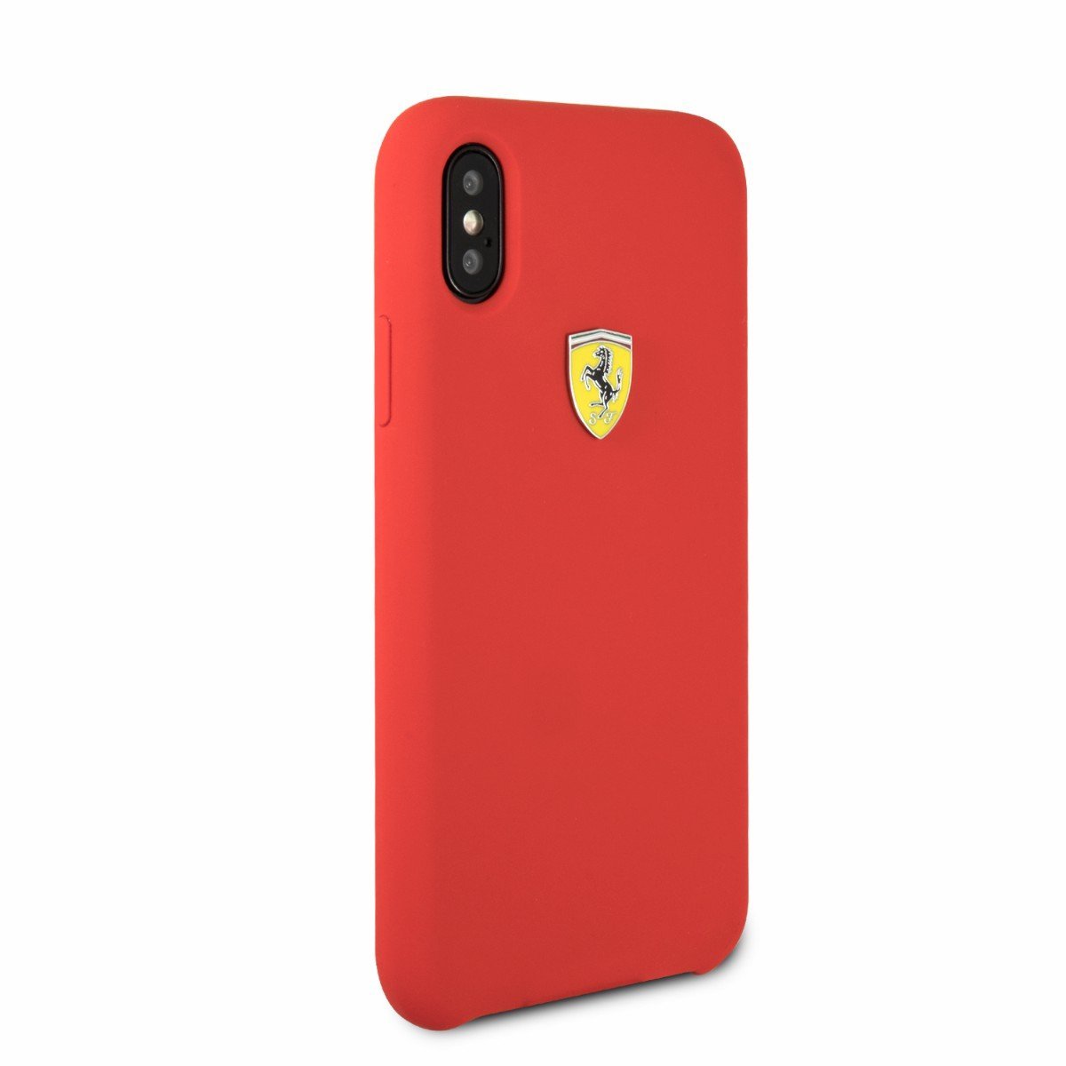 Funda Silicón Iphone X Roja Ferrari