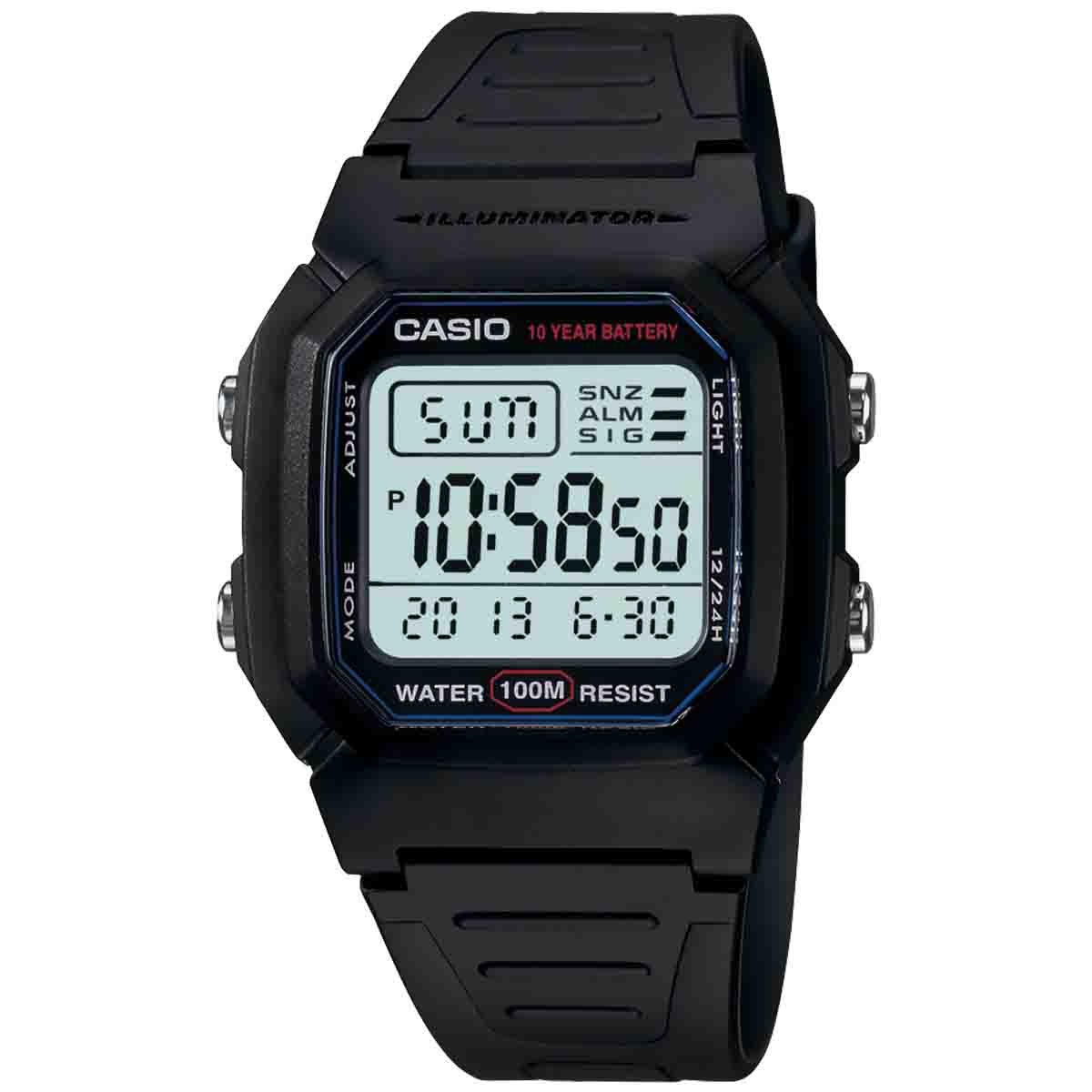 Reloj negro 2024 casio hombre