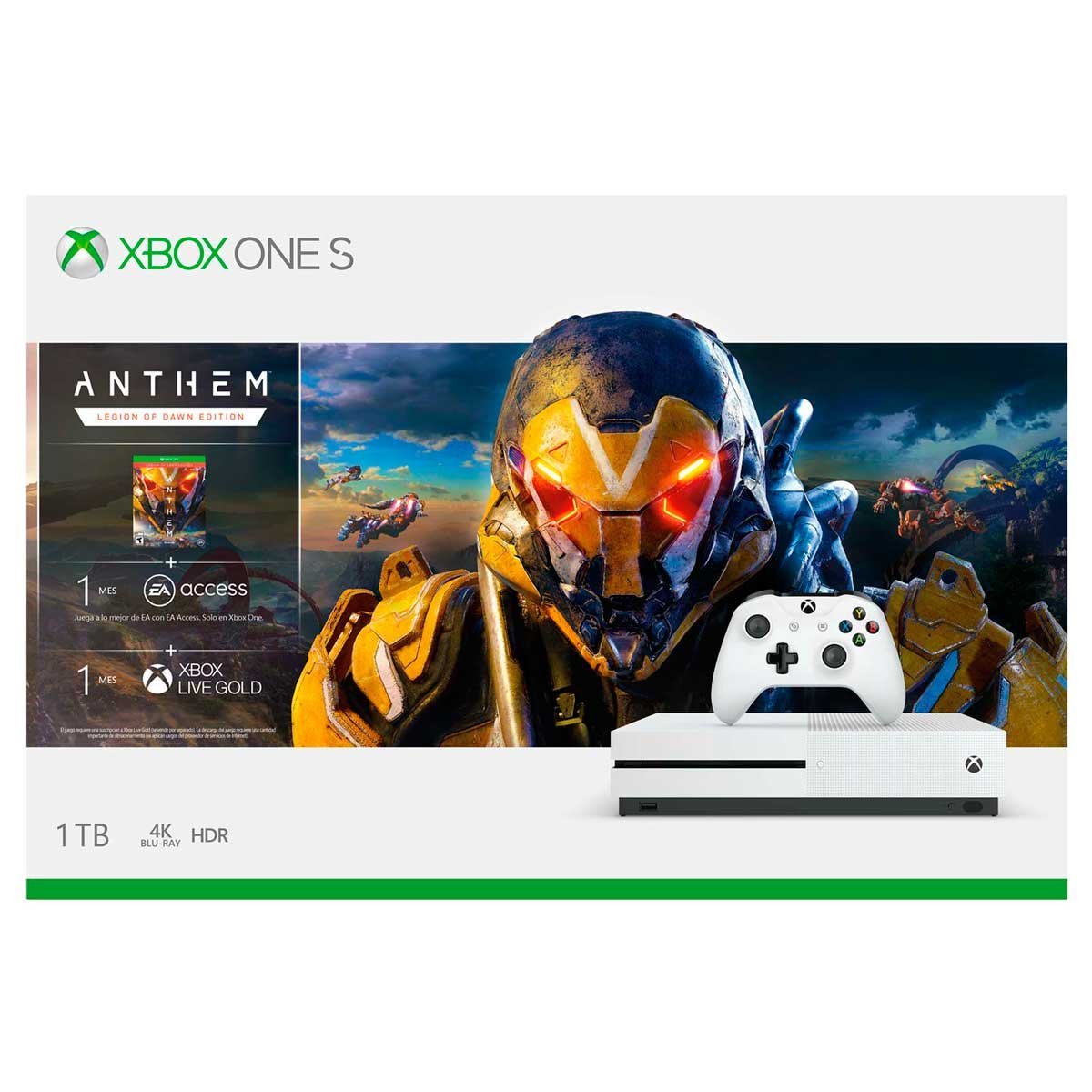 Consola Xbox One S 1Tb Anthem: Legion Of The Dawn